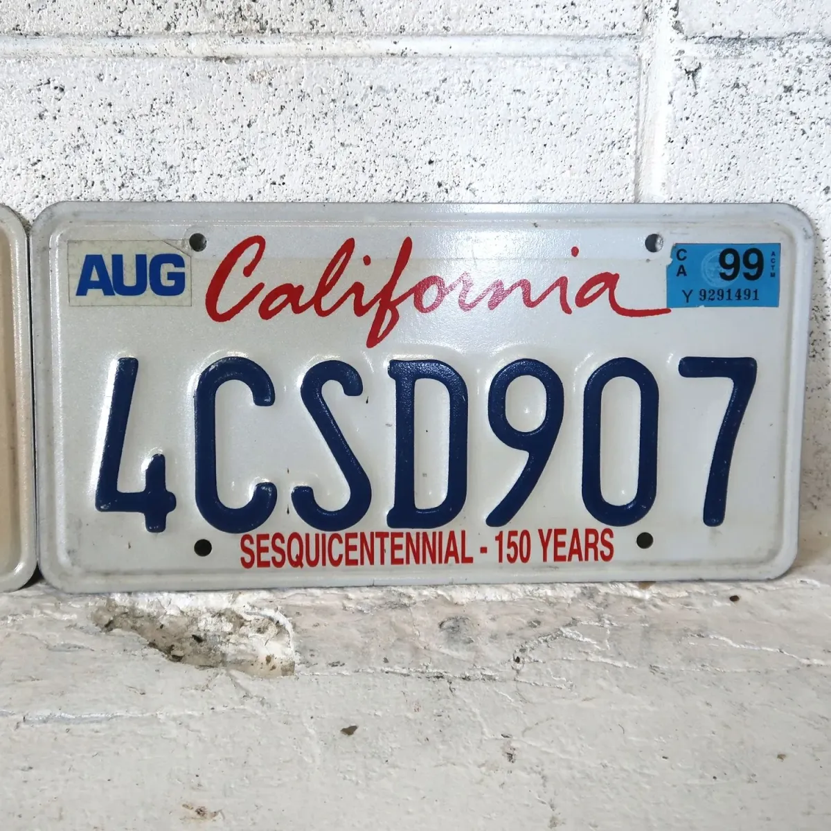 CALIFORNIA USED ナンバープレート ペア