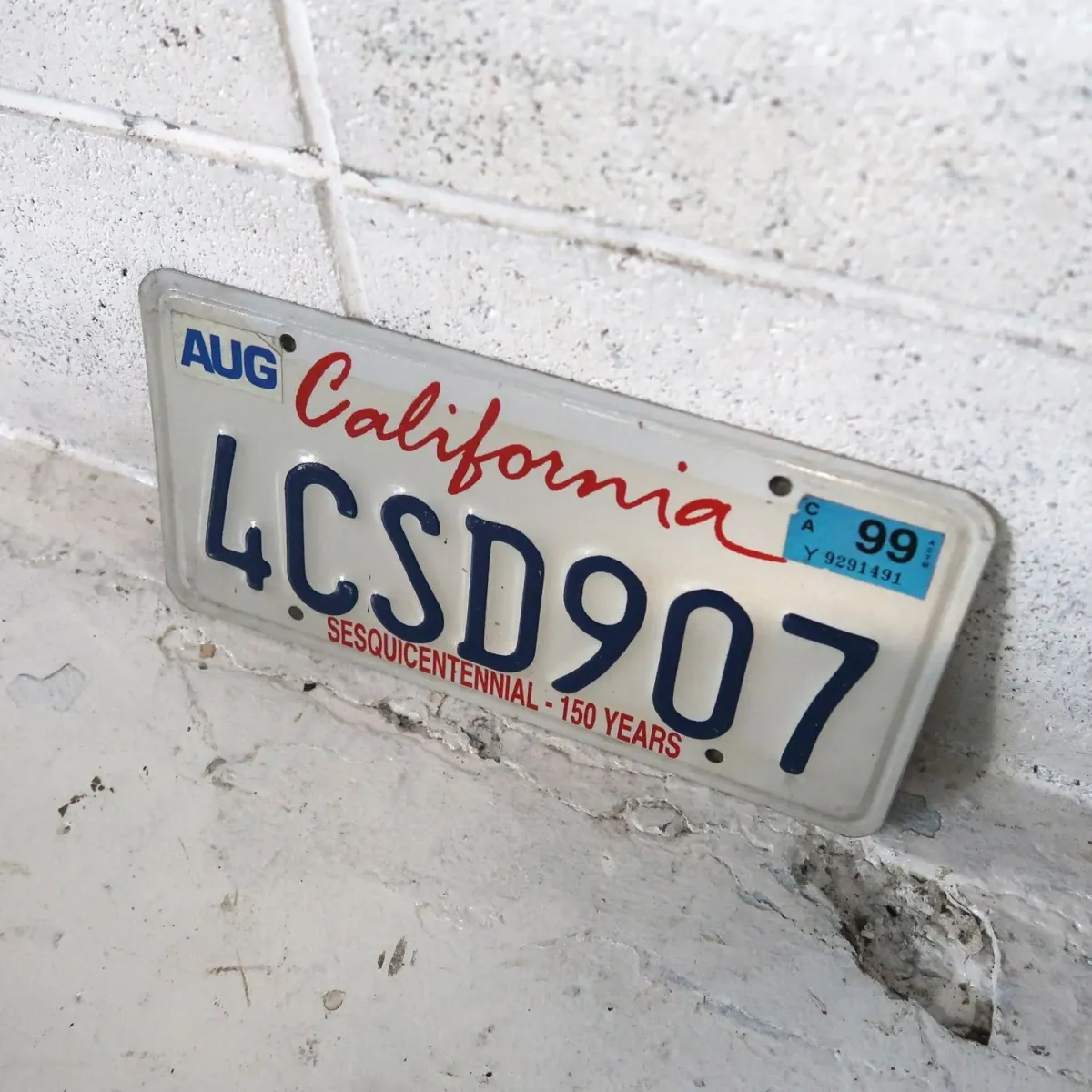 CALIFORNIA USED ナンバープレート ペア