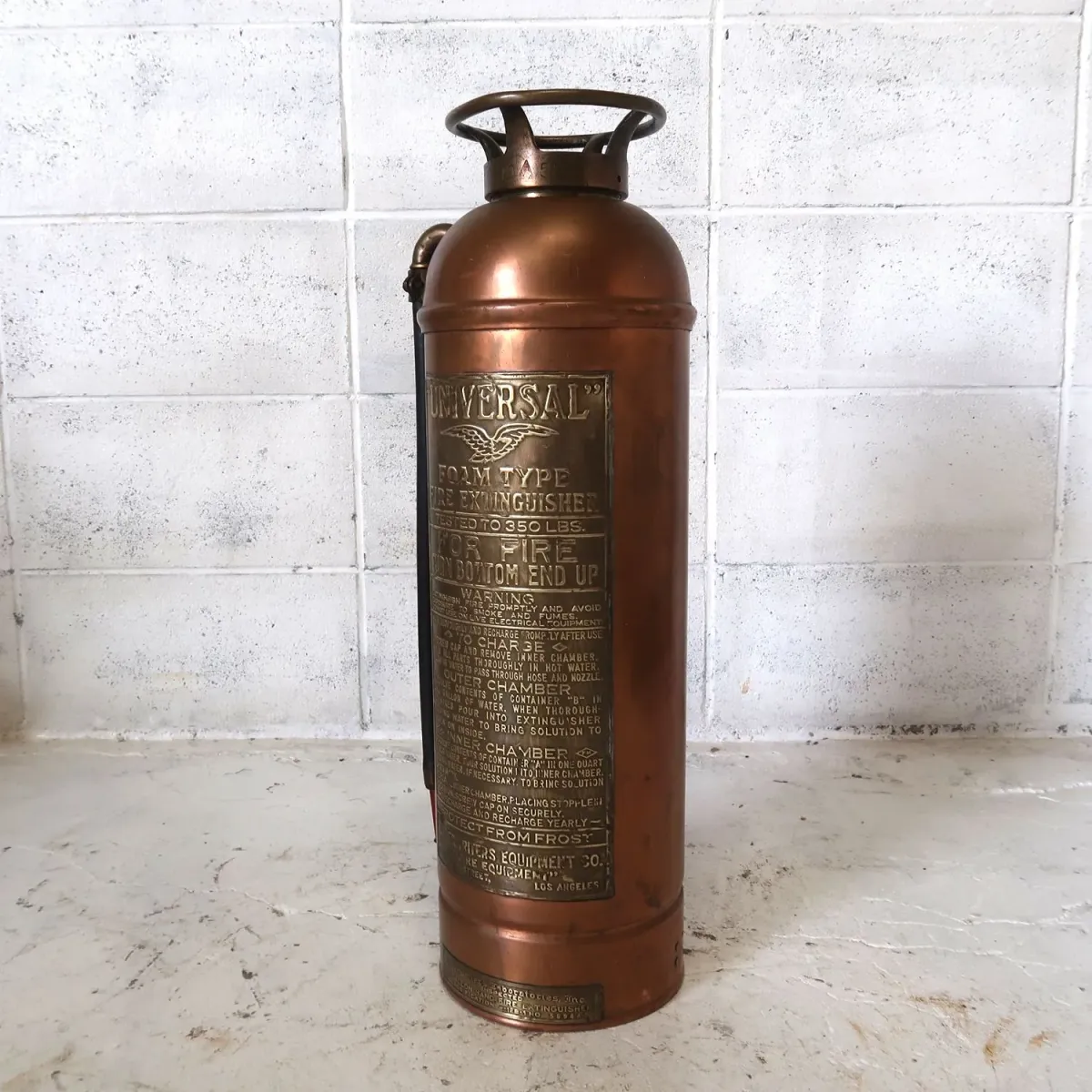 ビンテージ 消火器 銅×真鍮