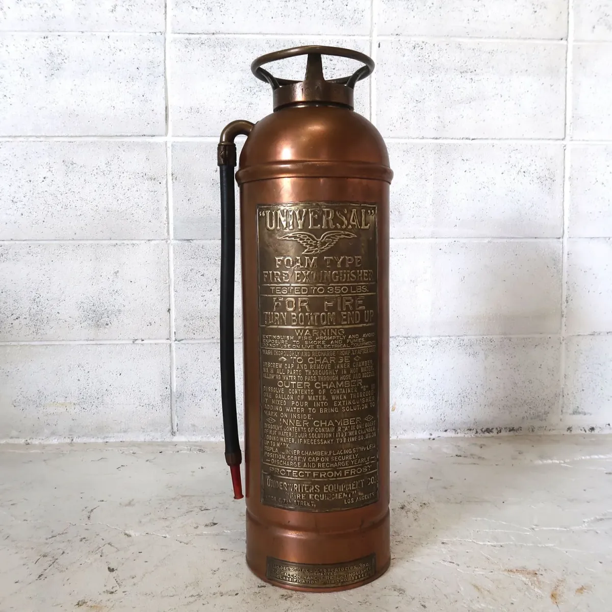 ビンテージ 消火器 銅×真鍮