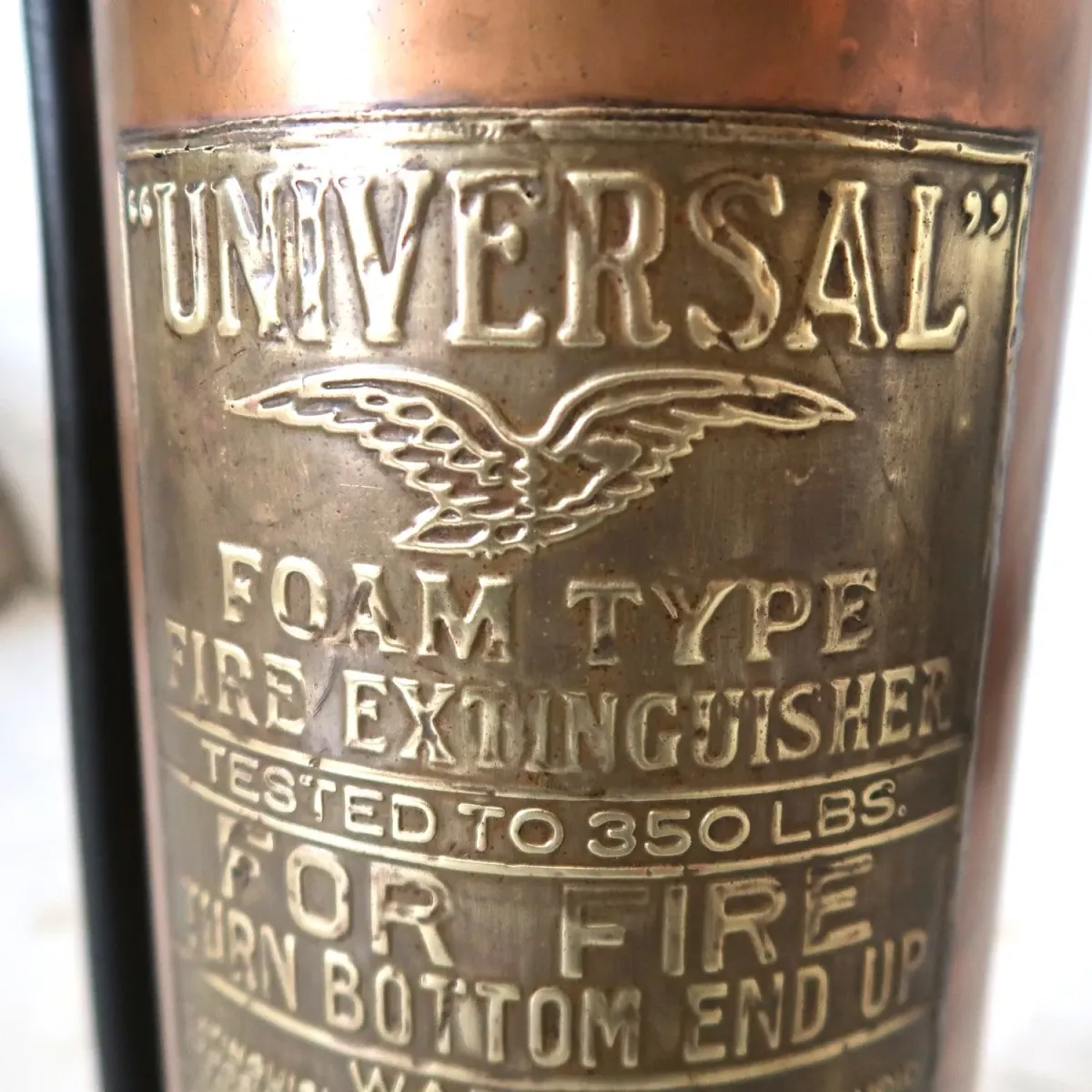 ビンテージ 消火器 銅×真鍮