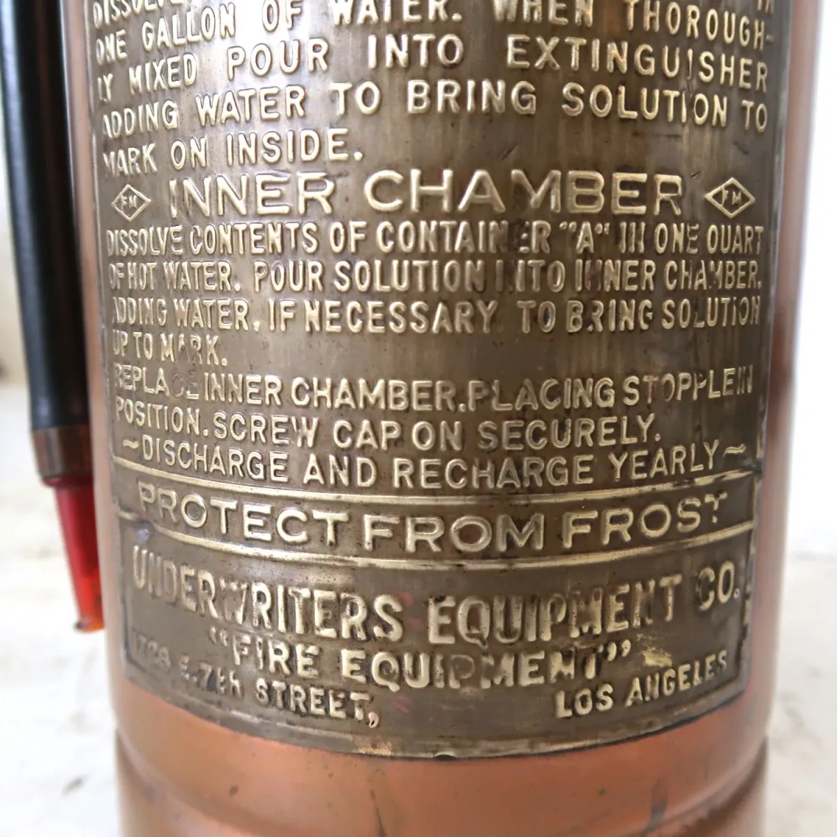 ビンテージ 消火器 銅×真鍮