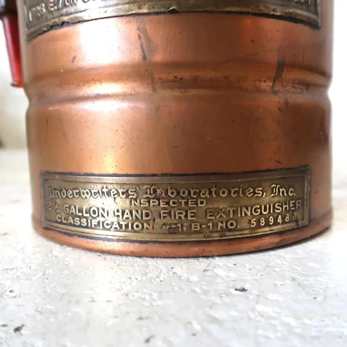 ビンテージ 消火器 銅×真鍮