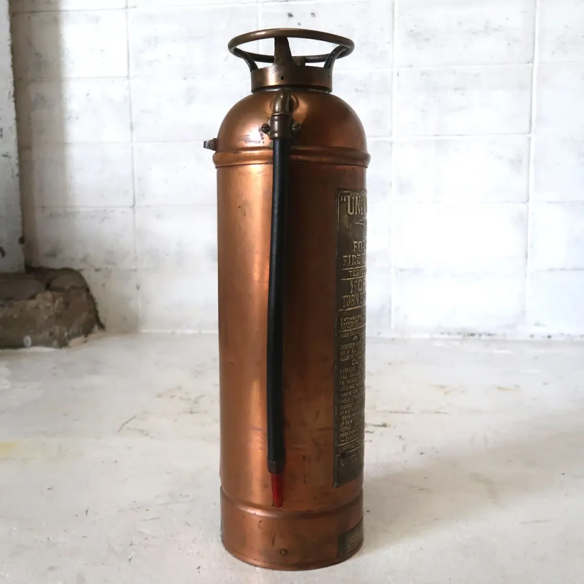 ビンテージ 消火器 銅×真鍮