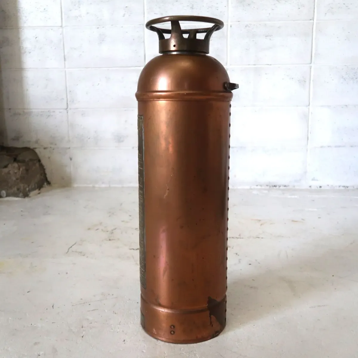 ビンテージ 消火器 銅×真鍮