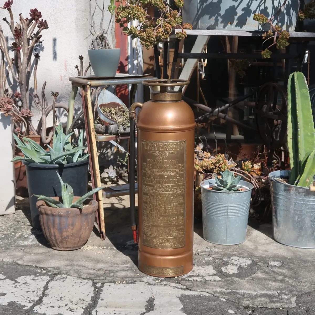 ビンテージ 消火器 銅×真鍮