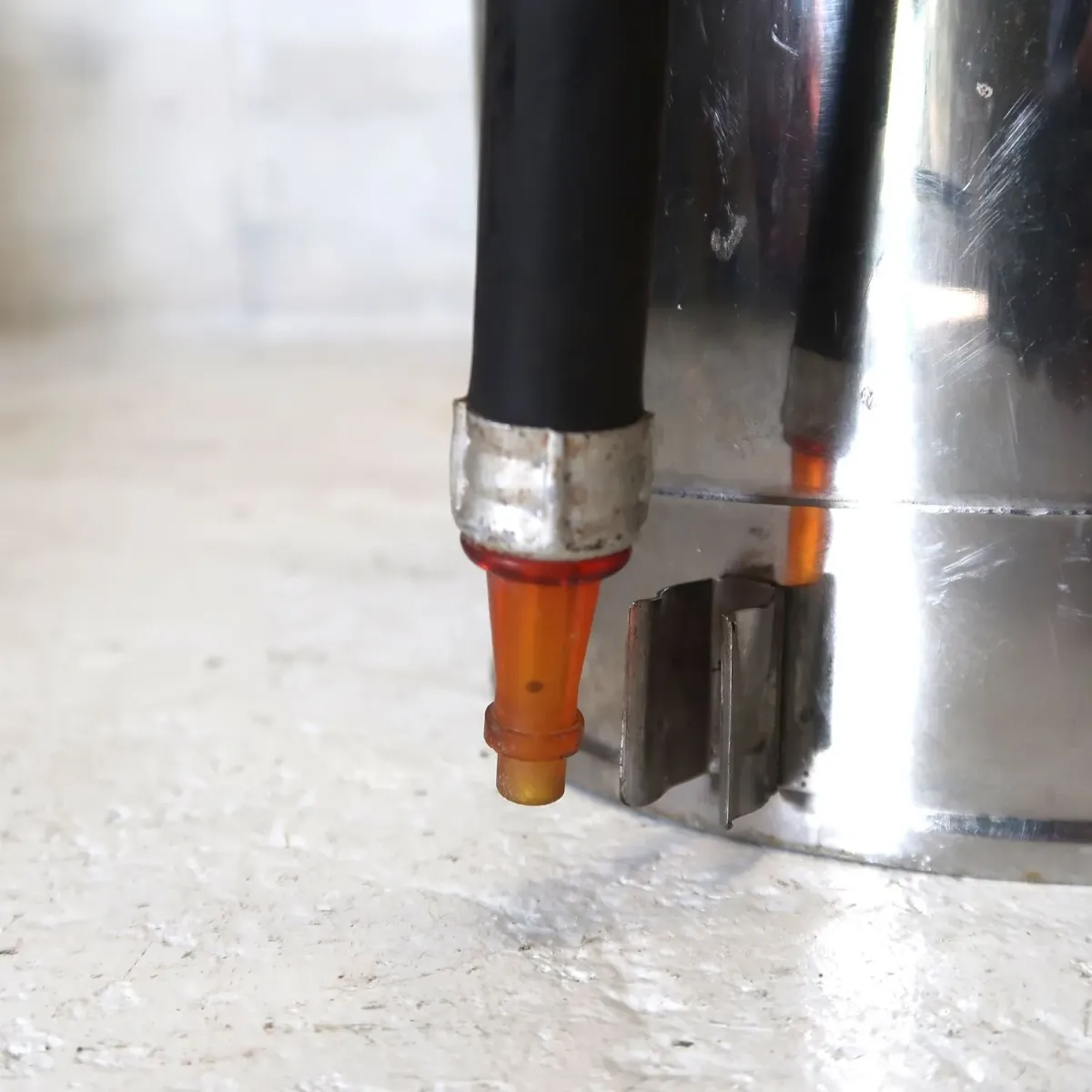 ビンテージ 消火器 クロムメッキ