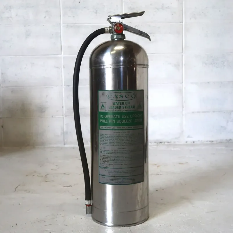 ビンテージ 消火器 クロムメッキ