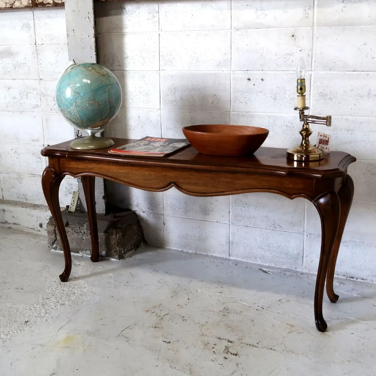 アンティーク ウッドコンソールテーブル