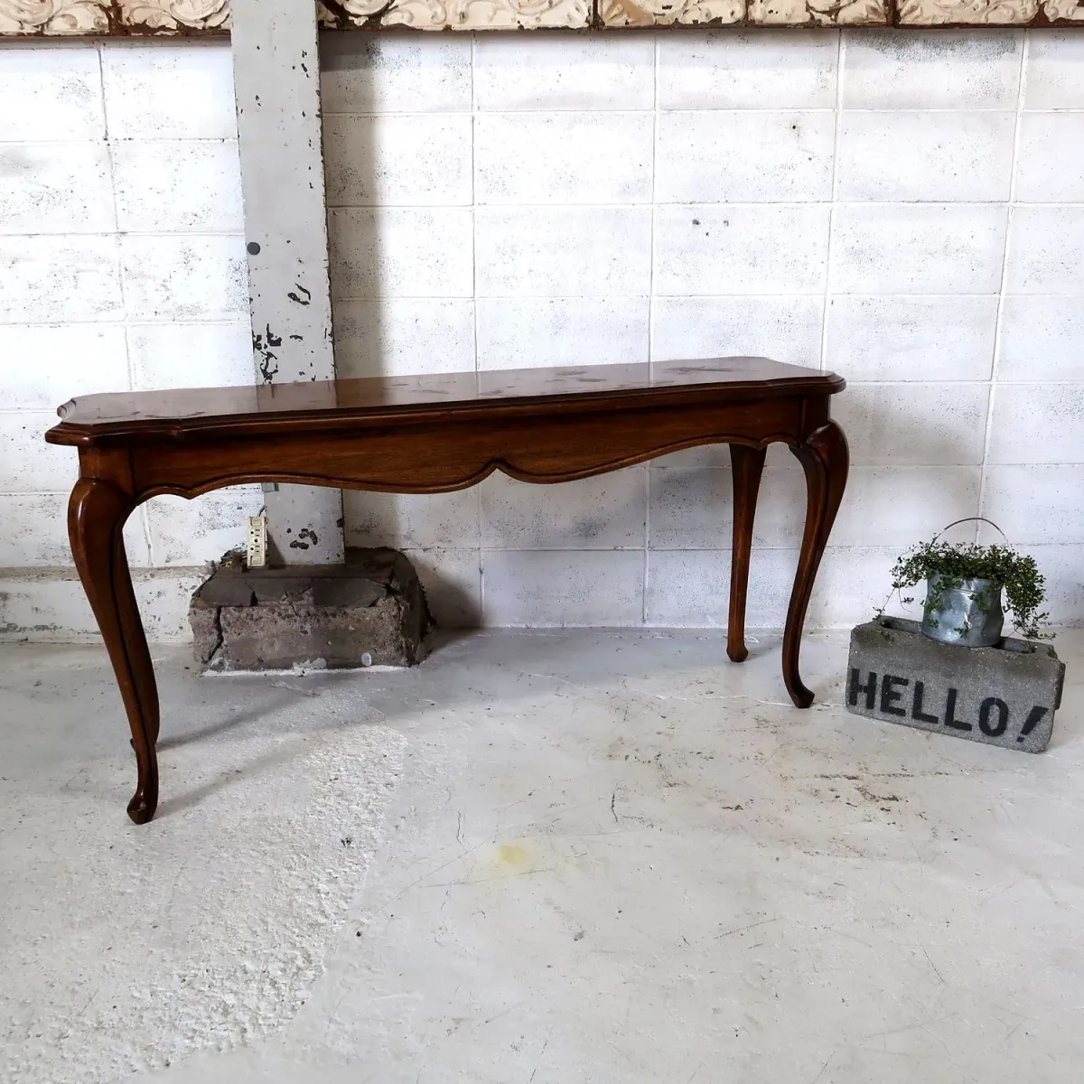 アンティーク ウッドコンソールテーブル