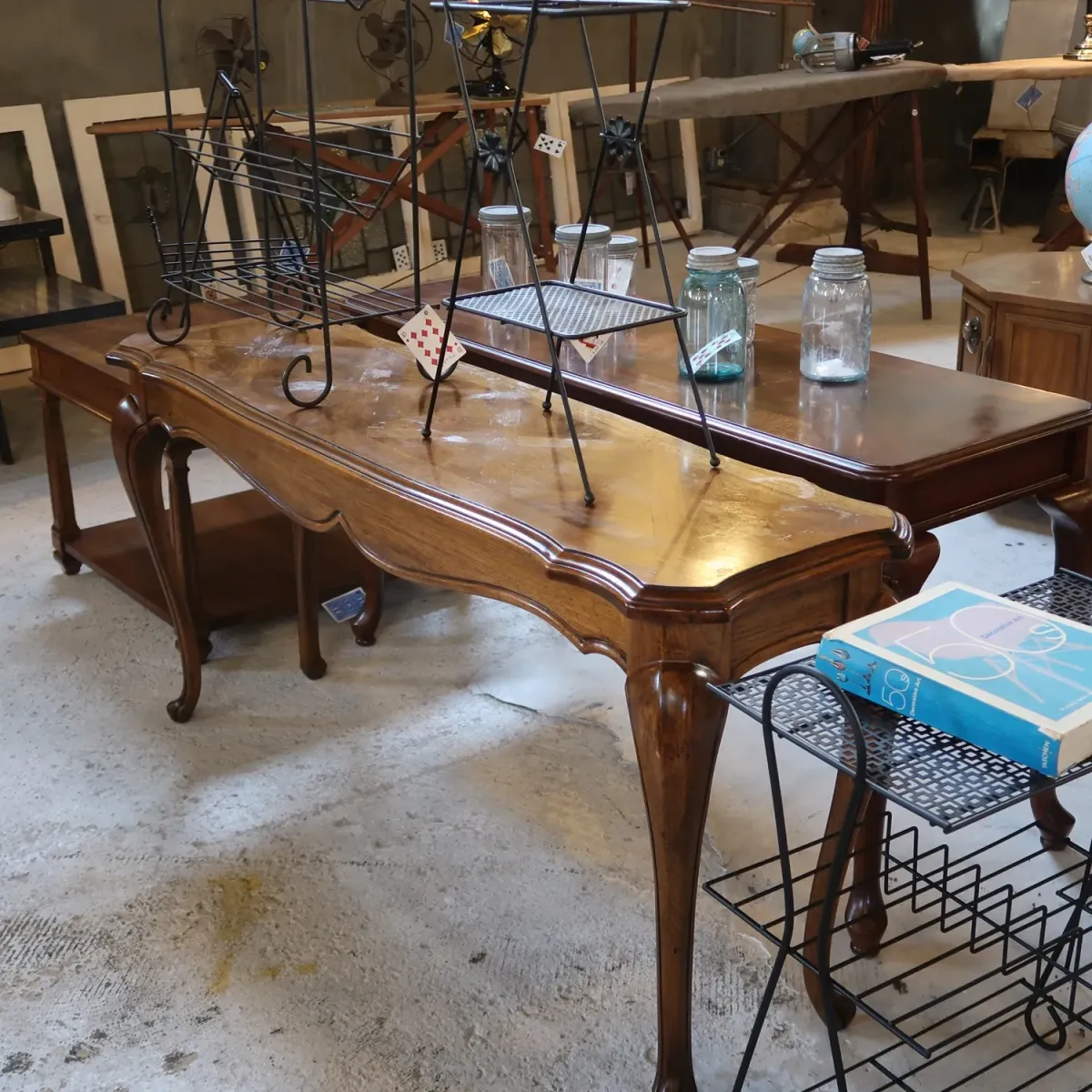 アンティーク ウッドコンソールテーブル