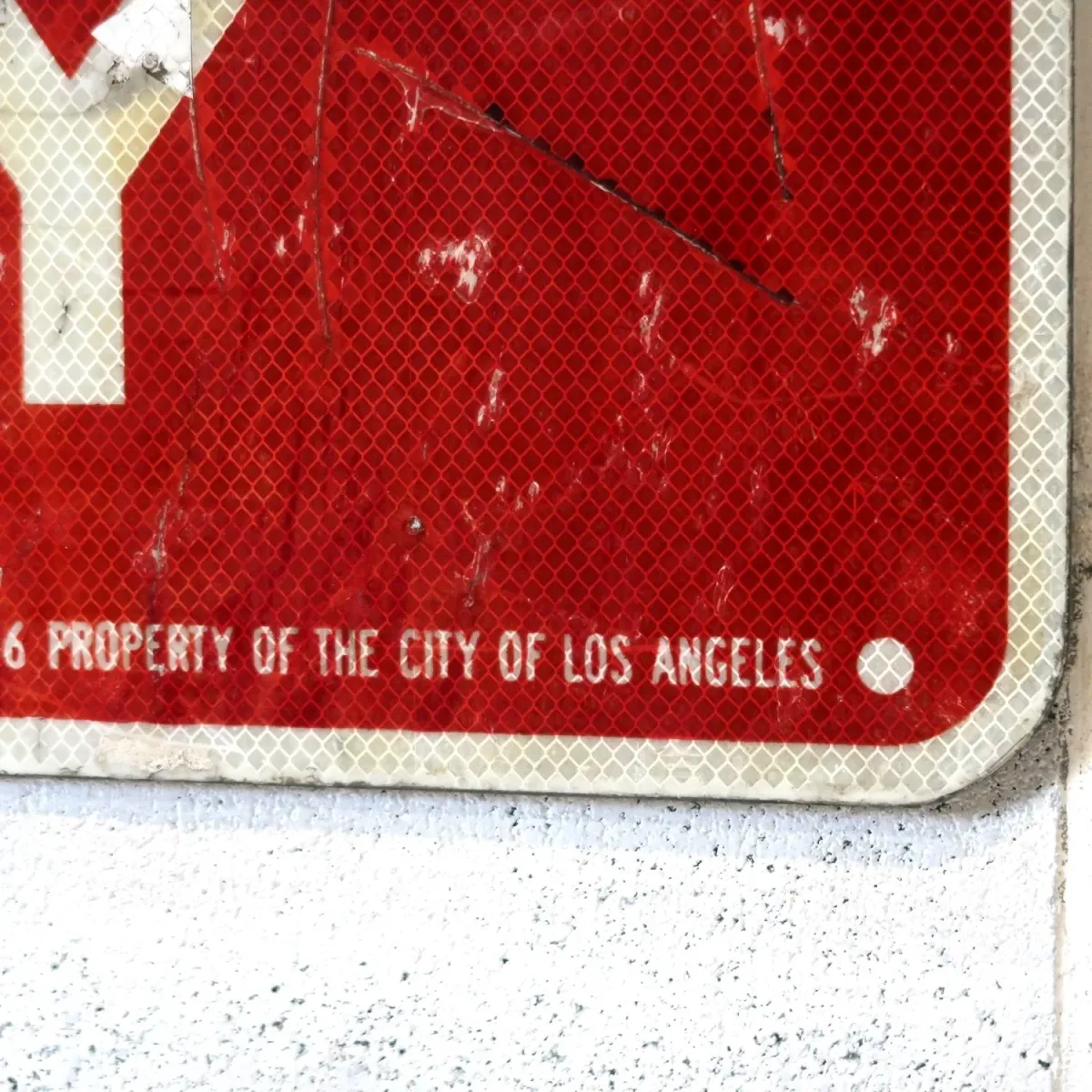 WRONG WAY ロードサイン