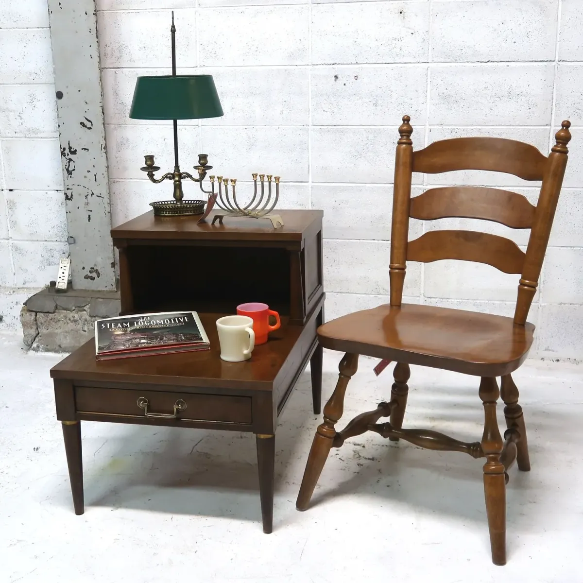 アンティーク ステップエンドテーブル