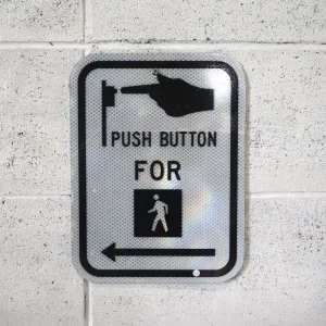 PUSH BUTTON ロードサイン