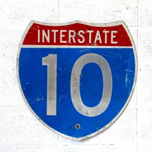 INTERSTATE CALIFORNIA 10 ロードサイン