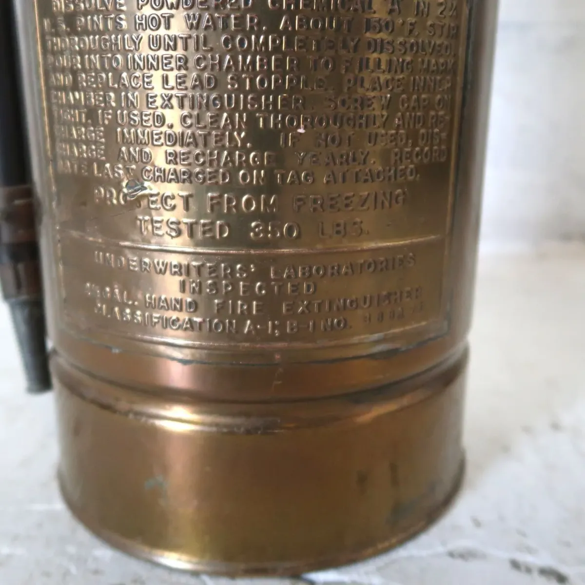ビンテージ 消火器 銅×真鍮