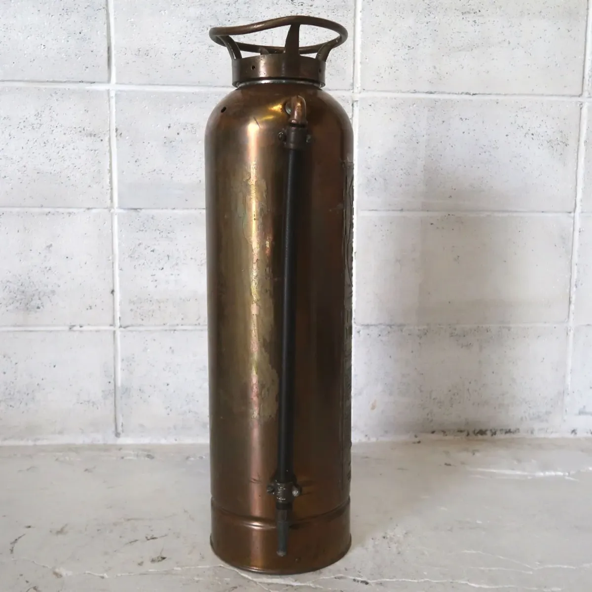ビンテージ 消火器 銅×真鍮
