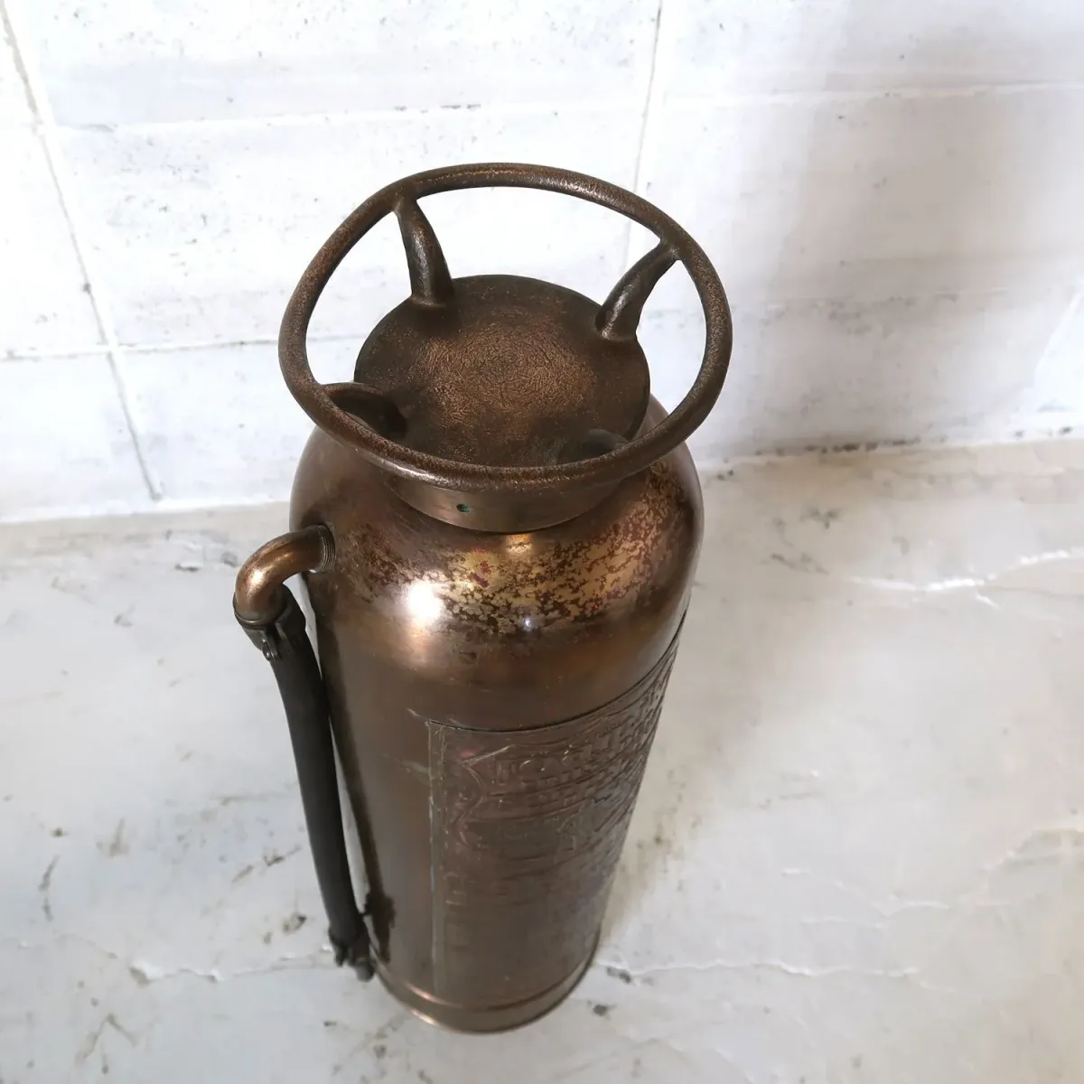 ビンテージ 消火器 銅×真鍮