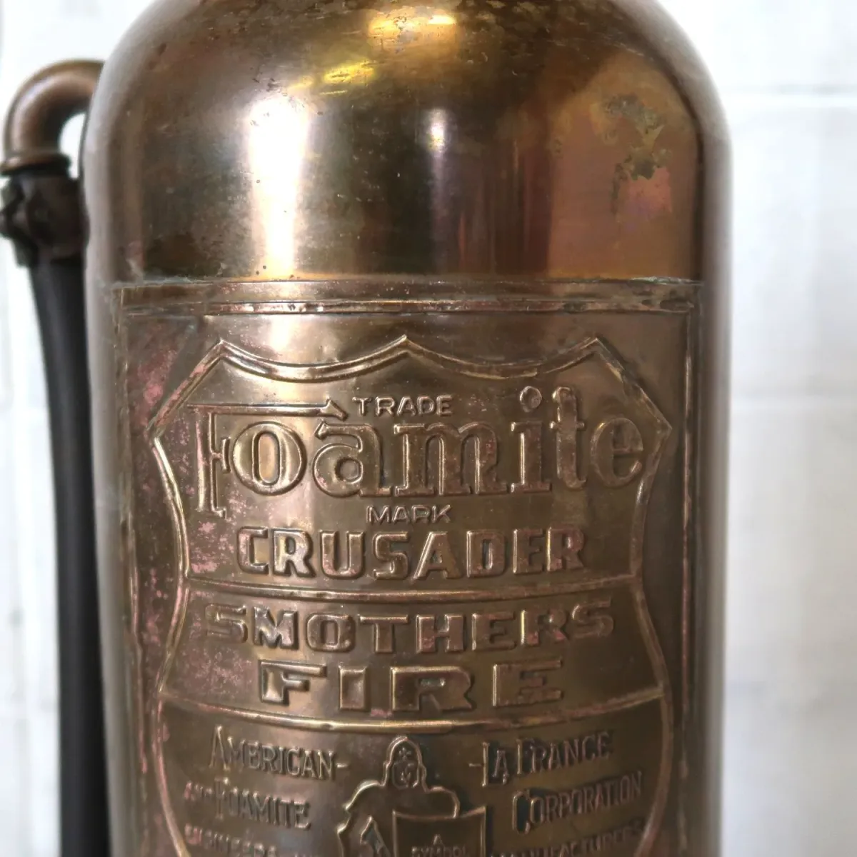 ビンテージ 消火器 銅×真鍮