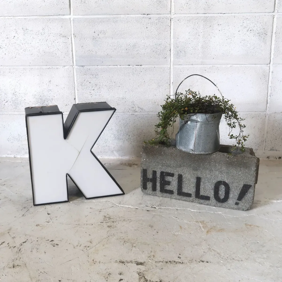 ビンテージ レターサイン K