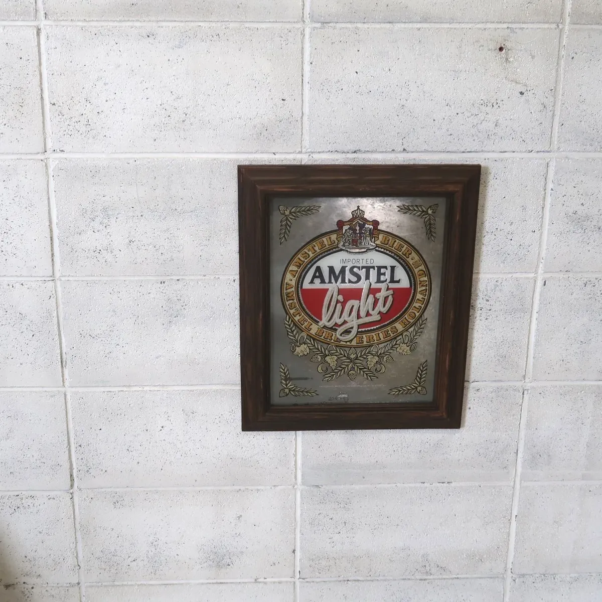 AMSTEL light ビンテージ パブミラー