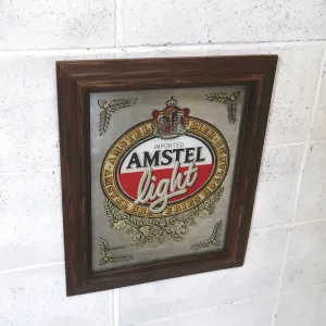 AMSTEL light ビンテージ パブミラー