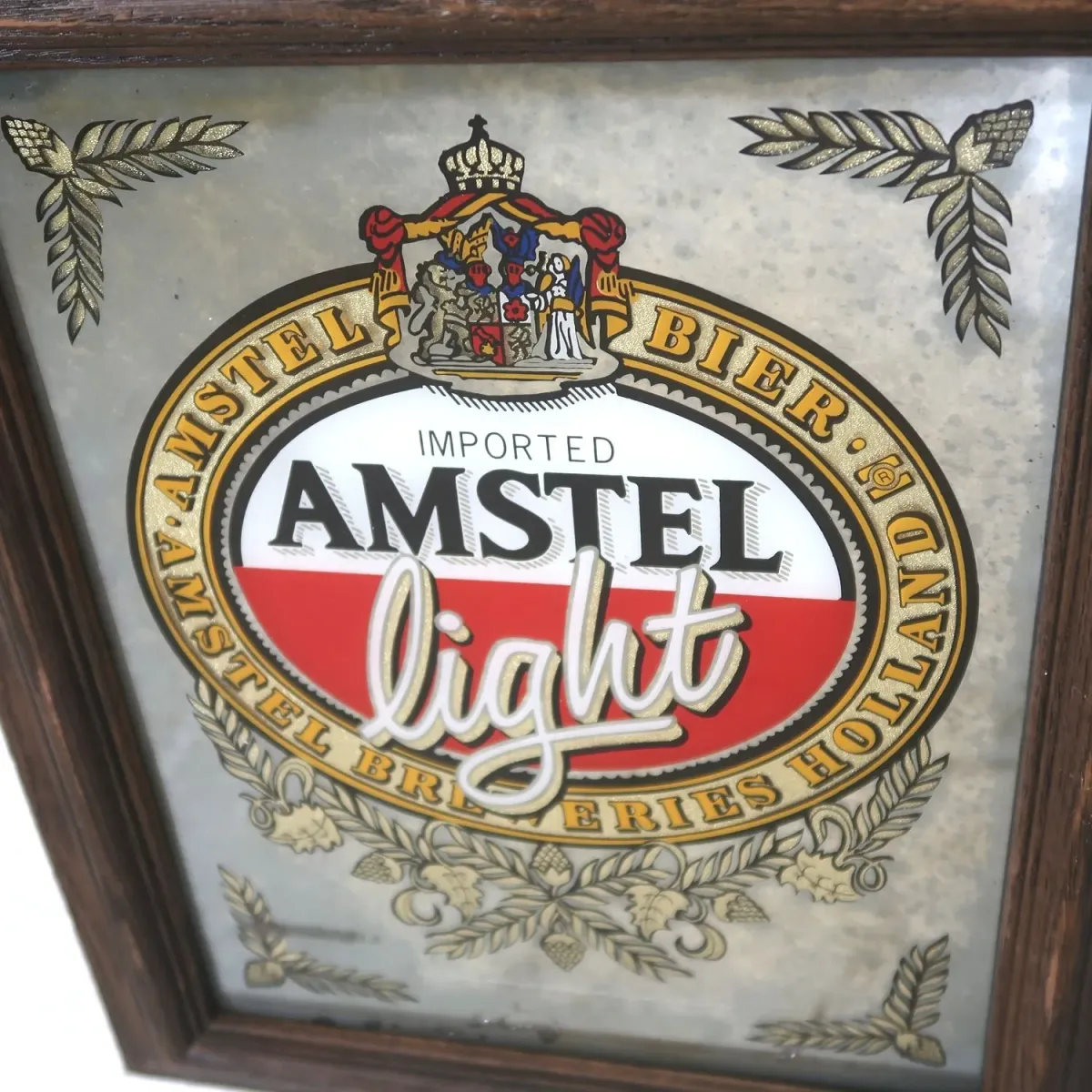AMSTEL light ビンテージ パブミラー