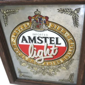 AMSTEL light ビンテージ パブミラー