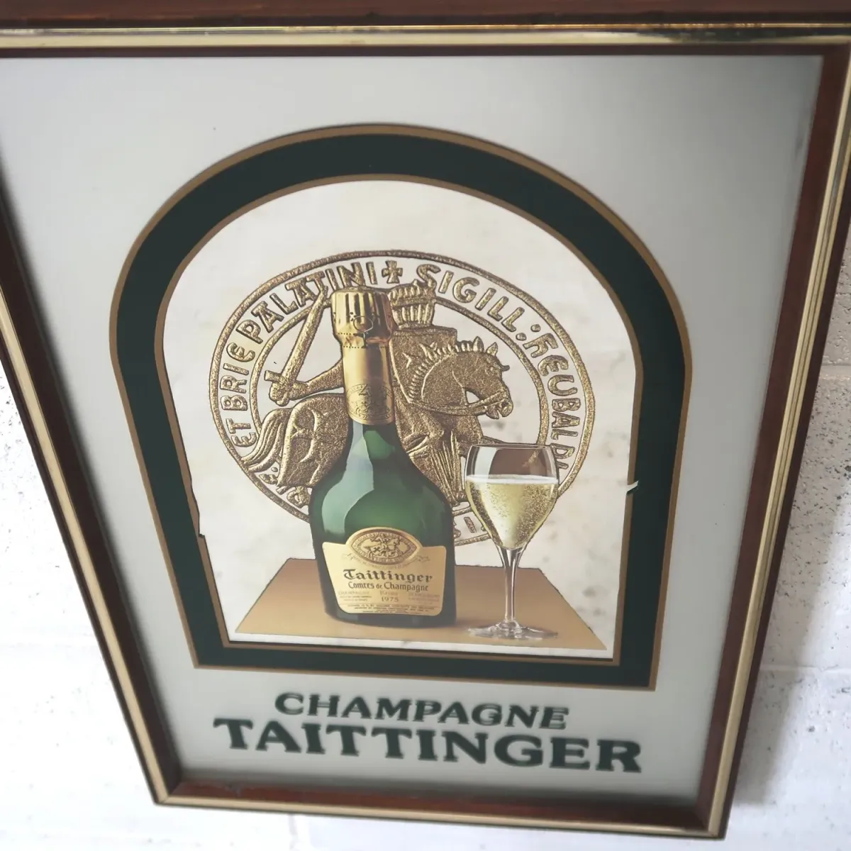 TAITTINGER ビンテージ パブミラー