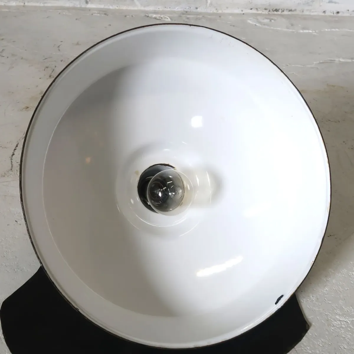 ビンテージ ホーロー ファクトリーランプ