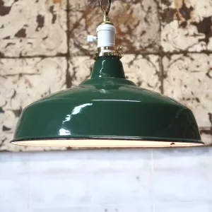 ビンテージ ホーロー ファクトリーランプ