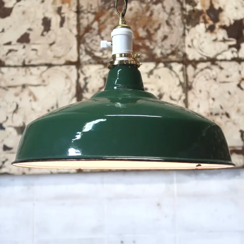 ビンテージ ホーロー ファクトリーランプ