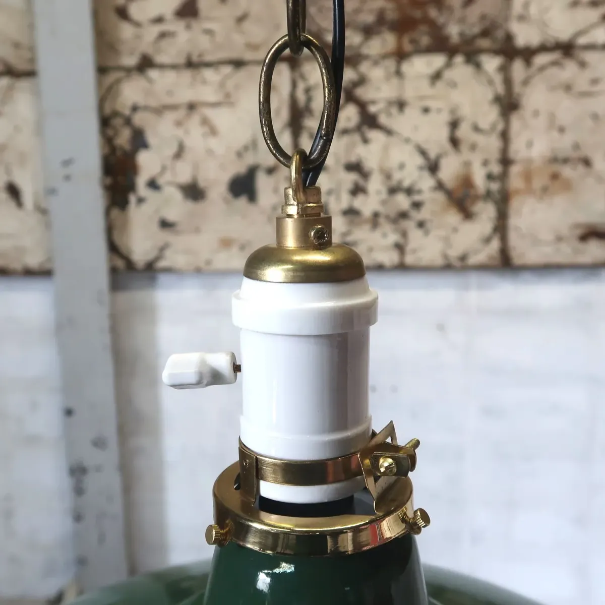 ビンテージ ホーロー ファクトリーランプ