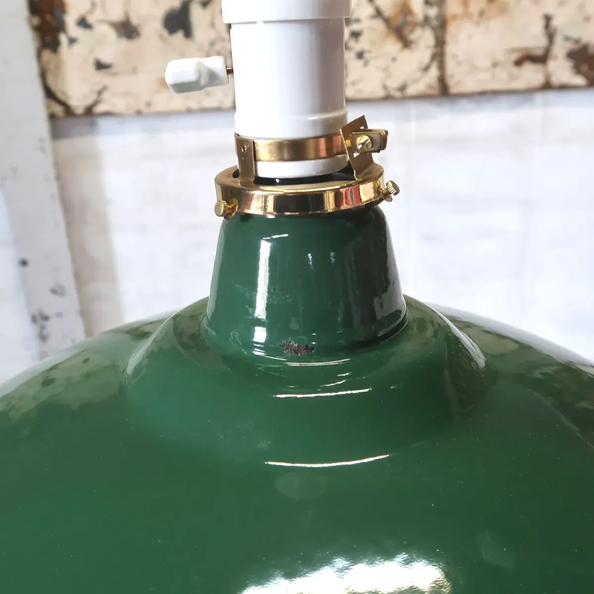 ビンテージ ホーロー ファクトリーランプ