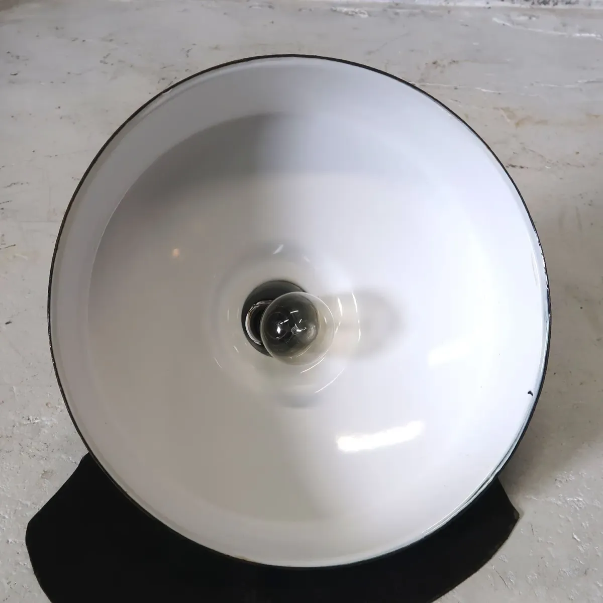 ビンテージ ホーロー ファクトリーランプ