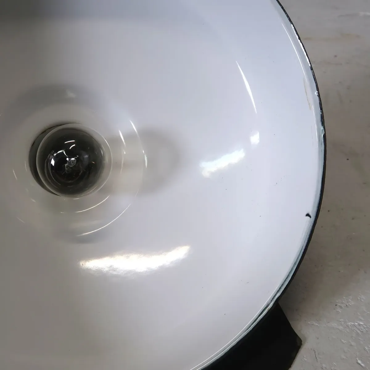 ビンテージ ホーロー ファクトリーランプ