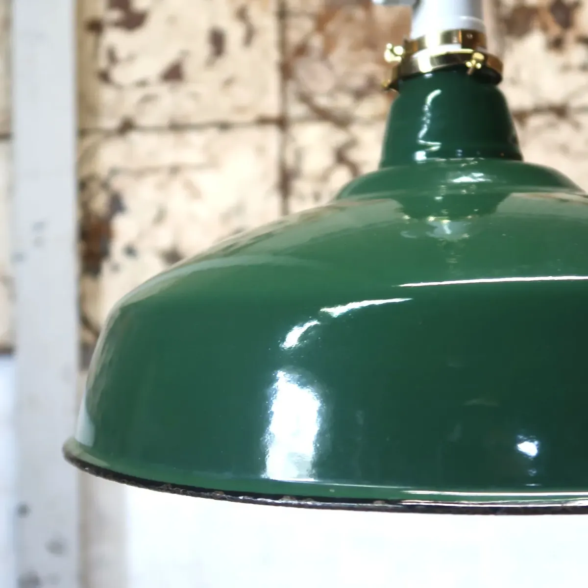 ビンテージ ホーロー ファクトリーランプ