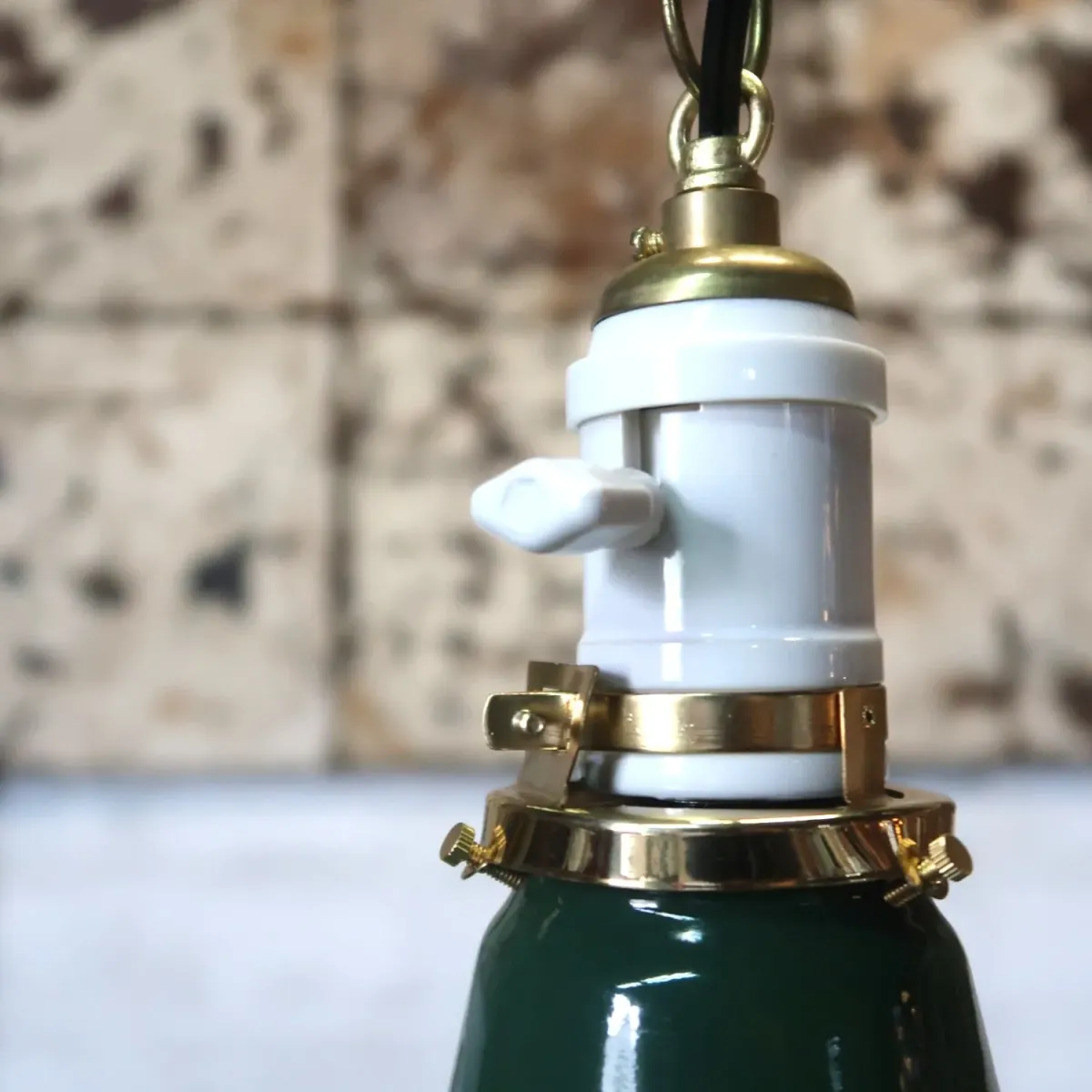 ビンテージ ホーロー ファクトリーランプ