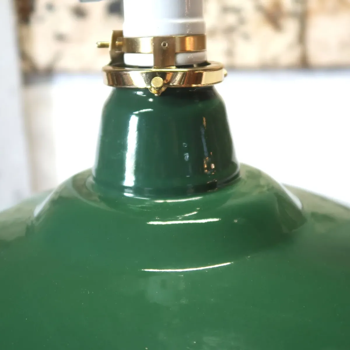 ビンテージ ホーロー ファクトリーランプ