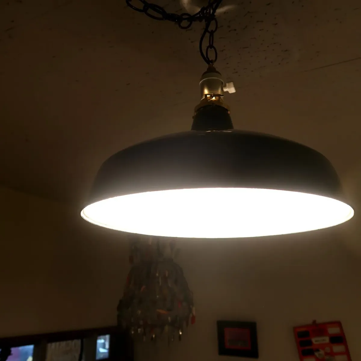 ビンテージ ホーロー ファクトリーランプ