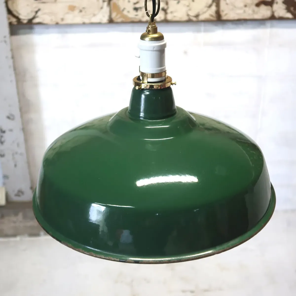 ビンテージ ホーロー ファクトリーランプ