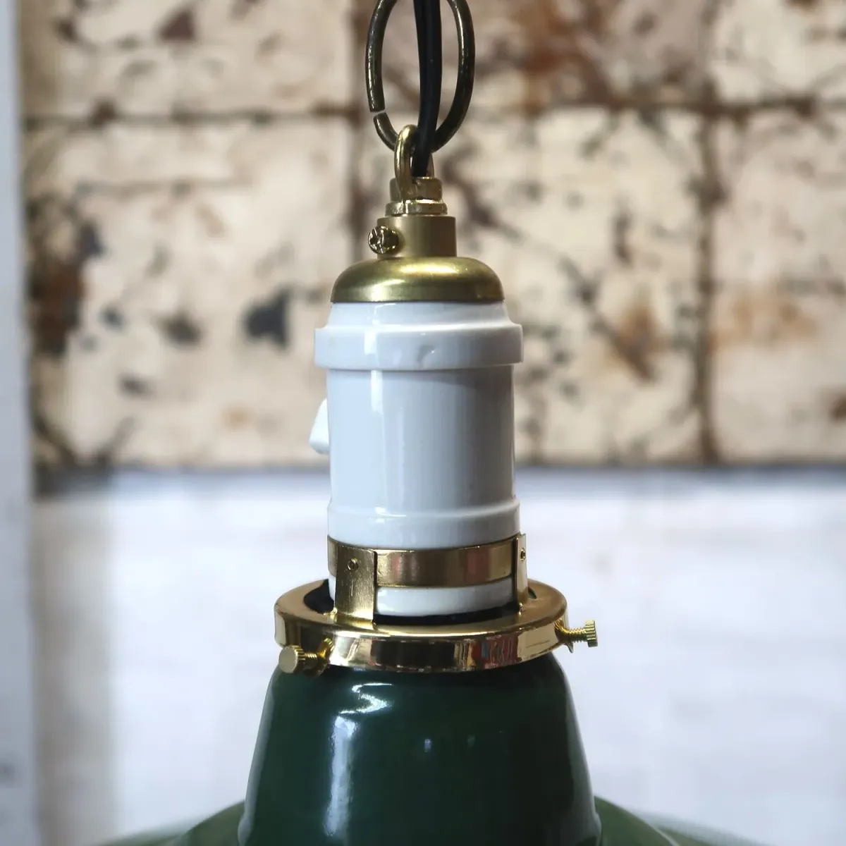 ビンテージ ホーロー ファクトリーランプ