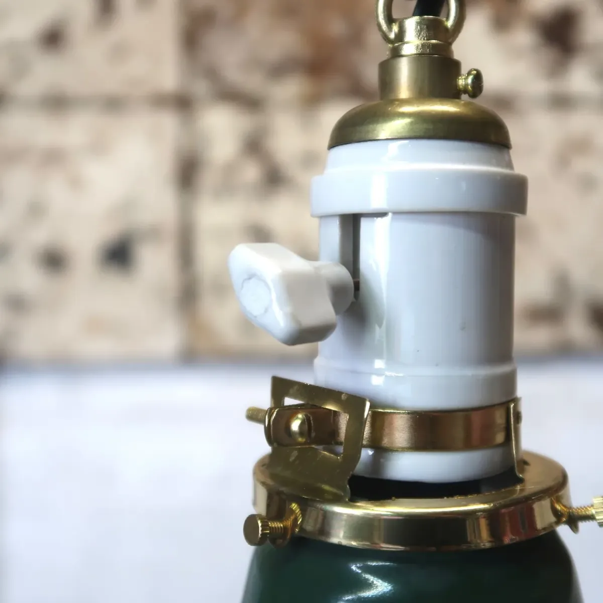 ビンテージ ホーロー ファクトリーランプ