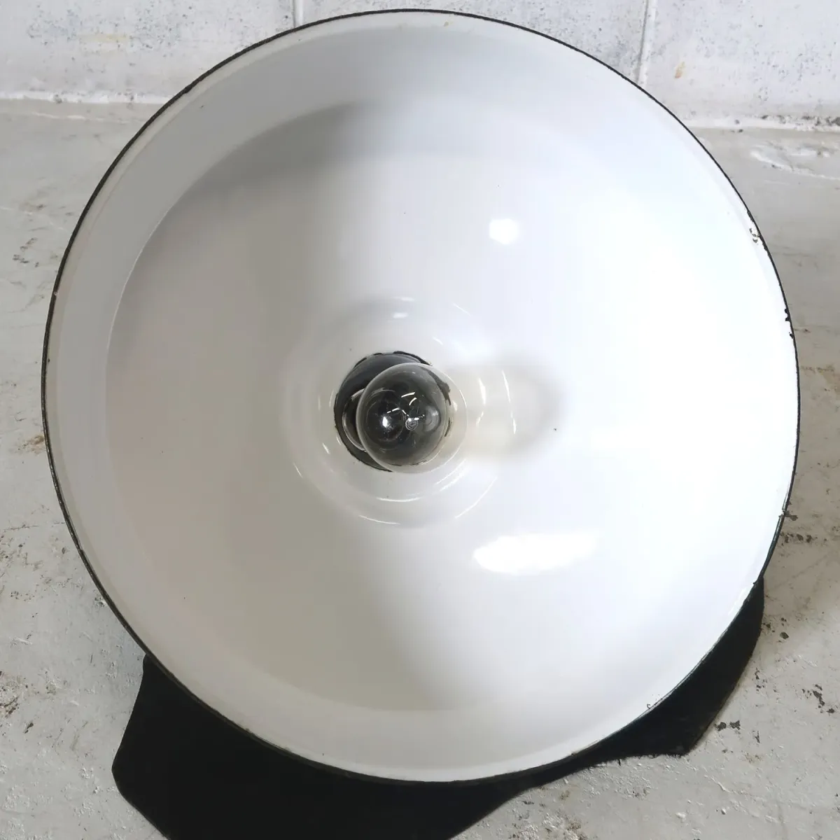 ビンテージ ホーロー ファクトリーランプ