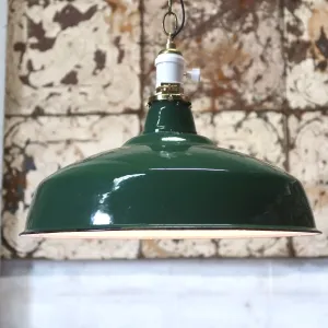 ビンテージ ホーロー ファクトリーランプ