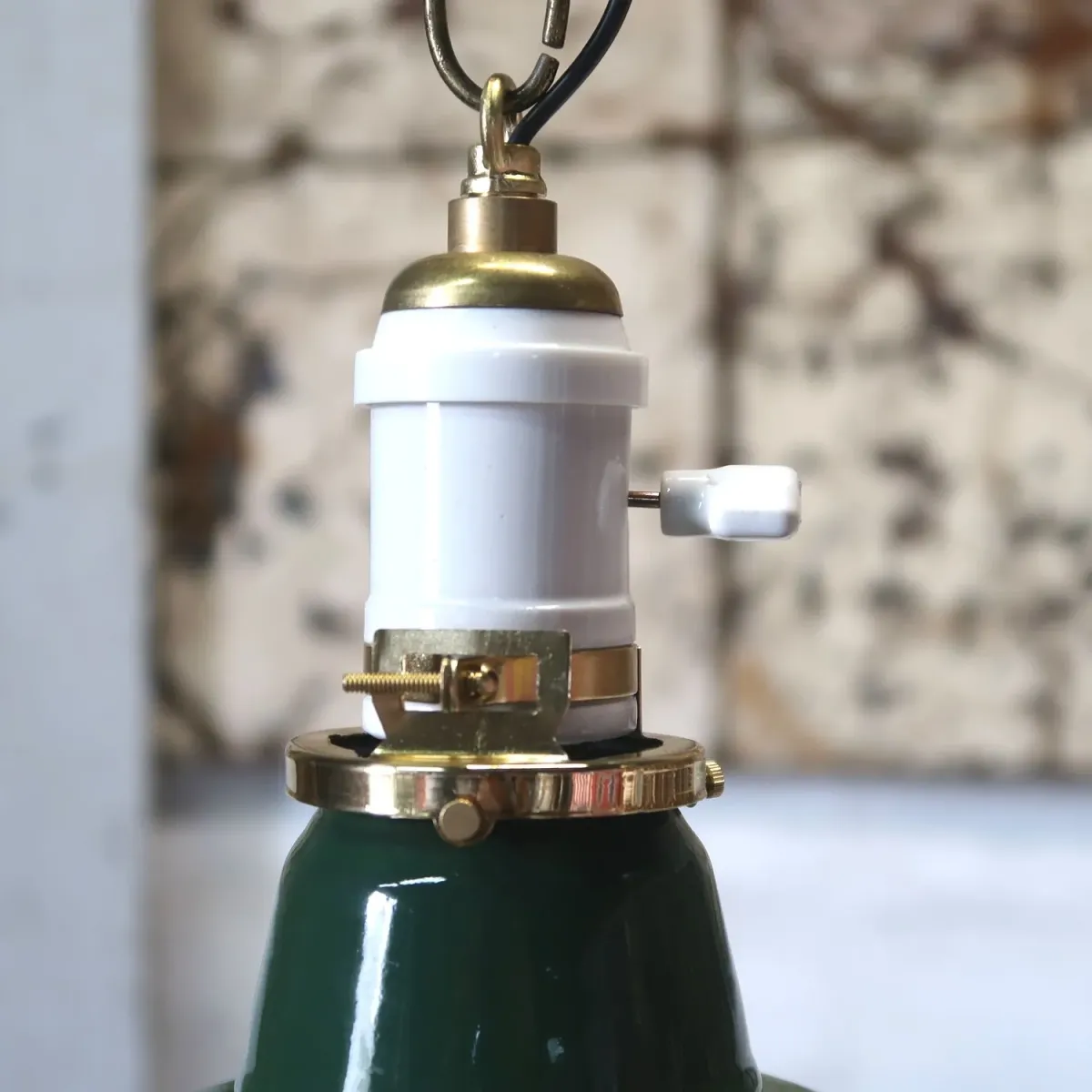 ビンテージ ホーロー ファクトリーランプ