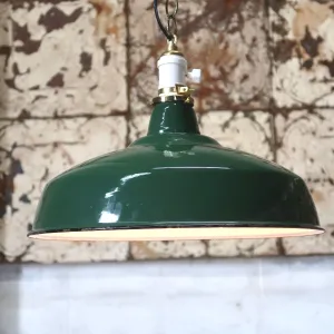 ビンテージ ホーロー ファクトリーランプ