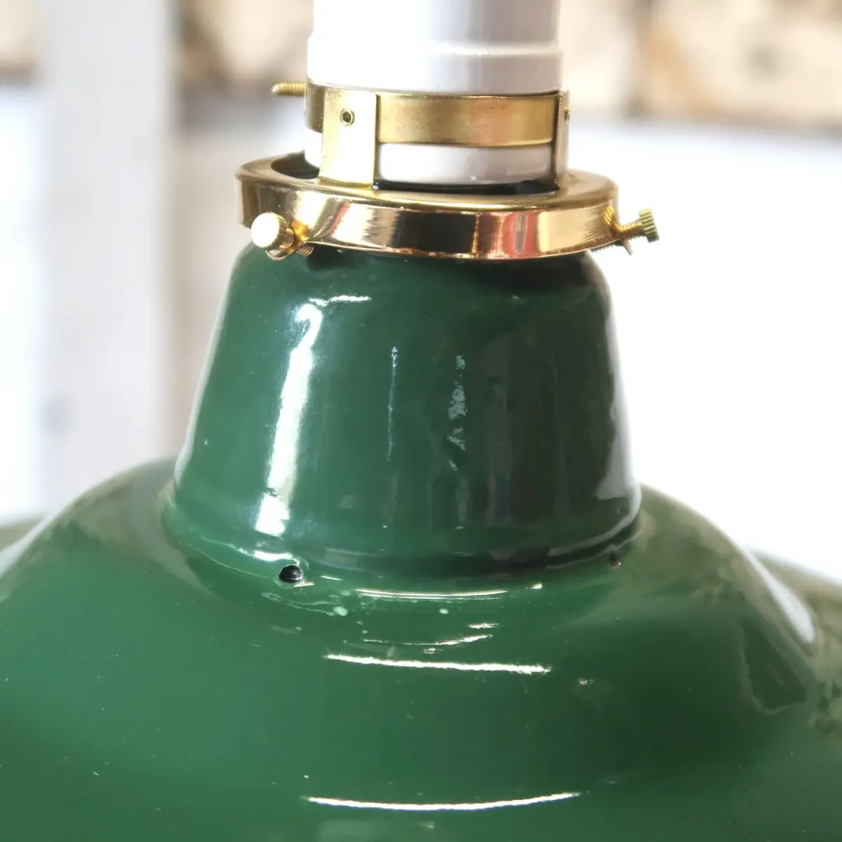 ビンテージ ホーロー ファクトリーランプ