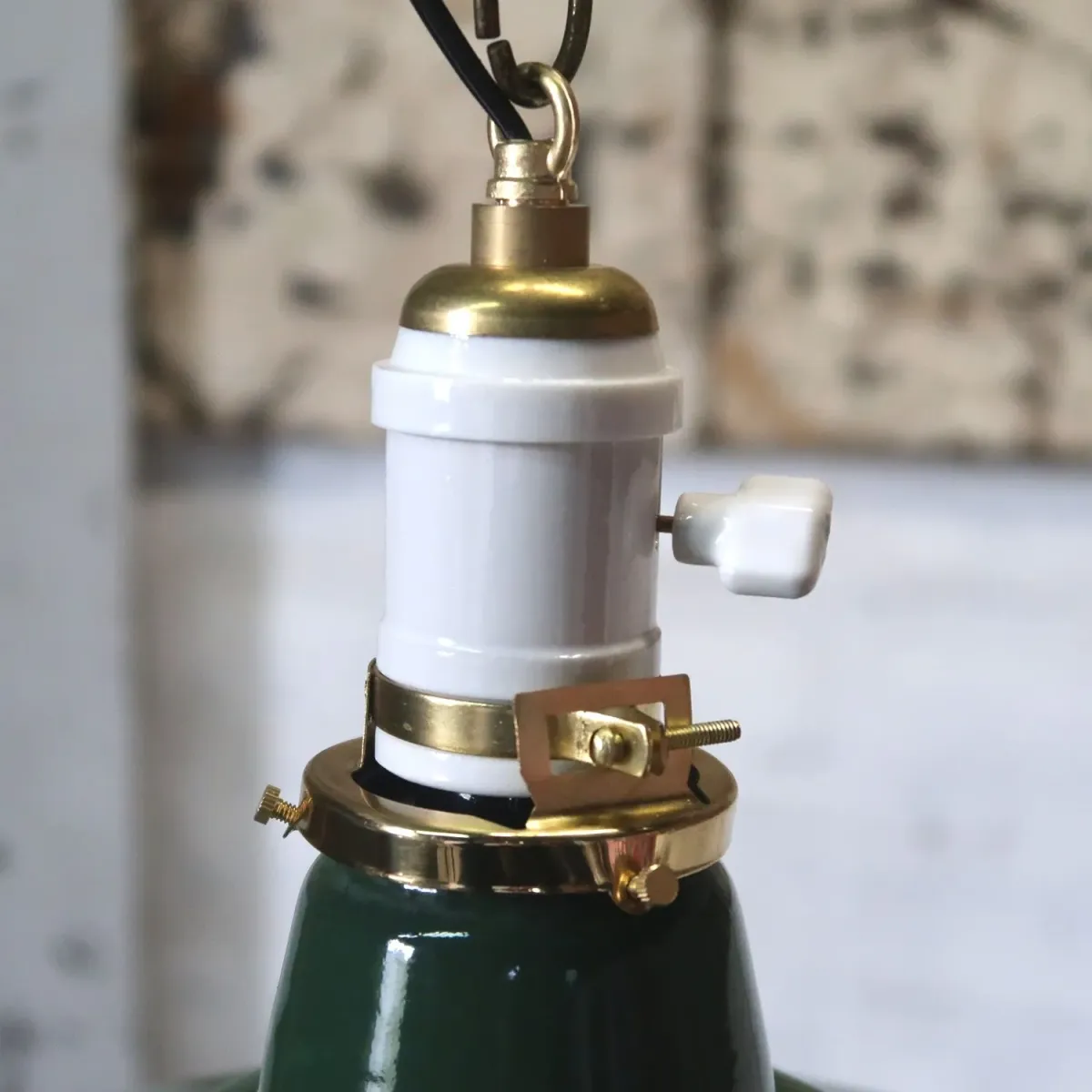 ビンテージ ホーロー ファクトリーランプ