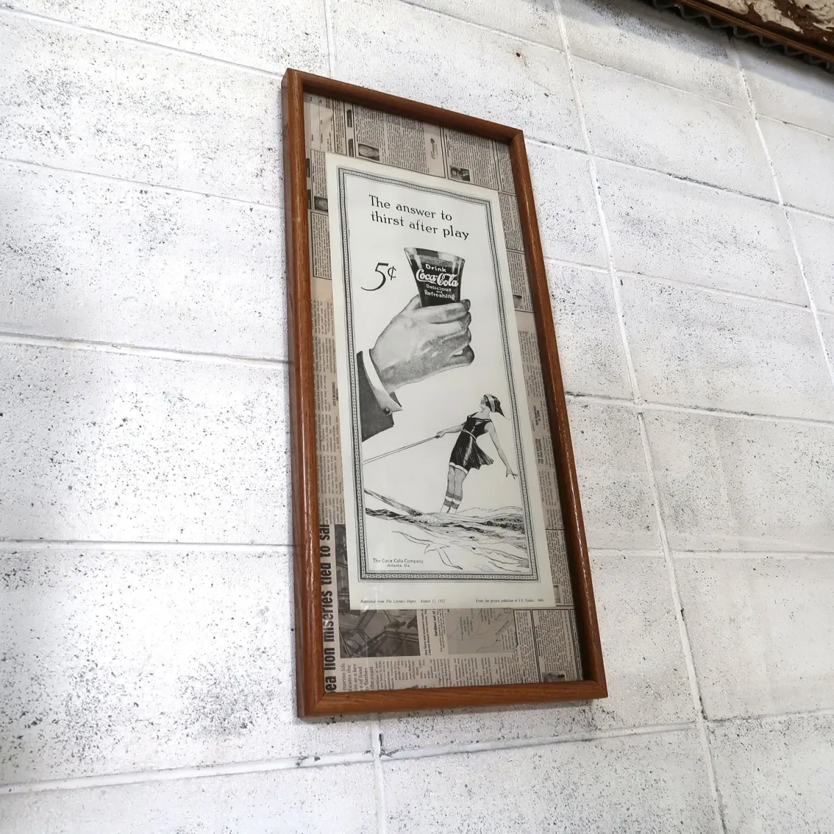 60‘s コカコーラ ビンテージ 広告 額装